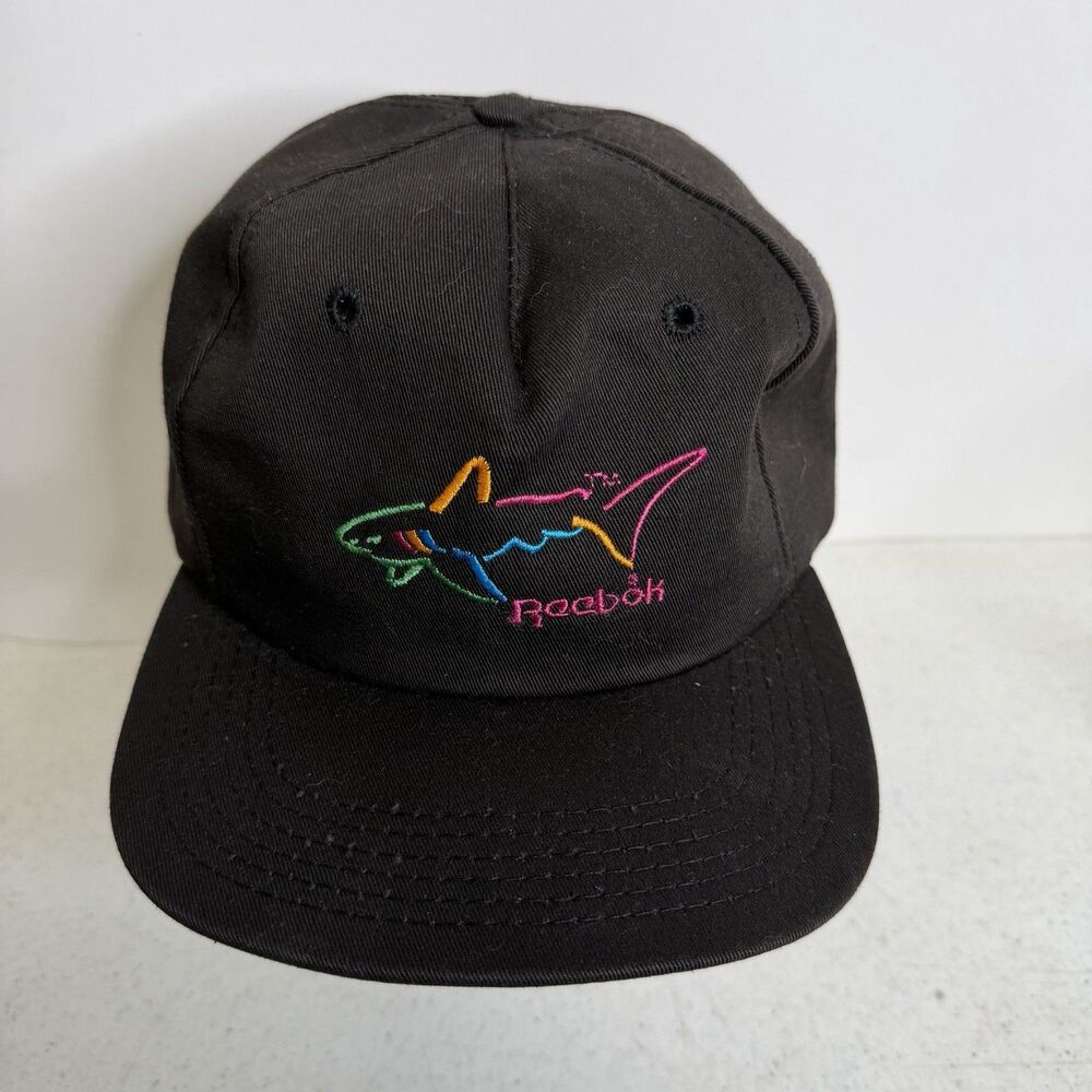 Vintage Reebok Greg Norman Attack Shark Logo Hat